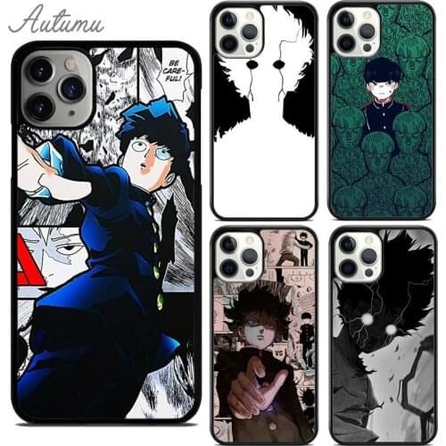 Japan Anime Mob Psycho 100 Phone Case for iPhone 11 12 Pro Max mini X XR XS SE 2020 5 6S 7 8 Plus Samsung Galaxy S8 S9 S10 Cover