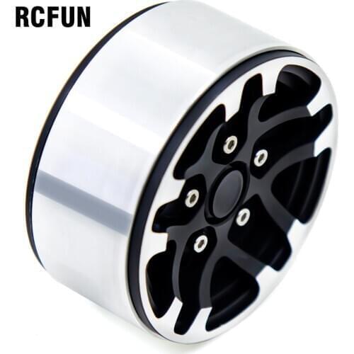 Aluminum Alloy 1.9 Beadlock Wheels Rims for 1/10 RC Crawler Axial SCX10 SCX10 II 90046 AXI03007 TRX4 SCX10 climbing car