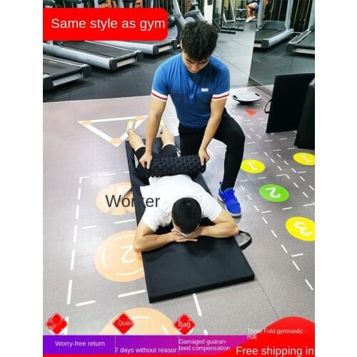 Thirty percent more fitness sit-ups folding portable cushion pad man training yoga mat
