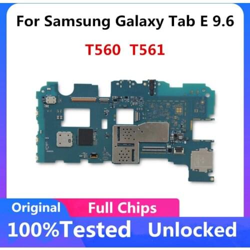 For Samsung Galaxy Tab E 9.6 T560 8GB Motherboard Unlocked logic board Mainboard With Android system full chips