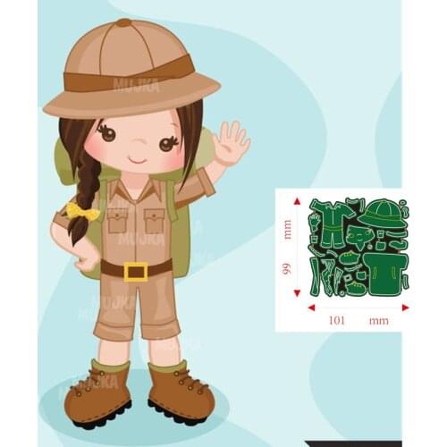 Metal Cutting Dies Girl Scrapbooking Paper Cards Decorative Craft Embossing