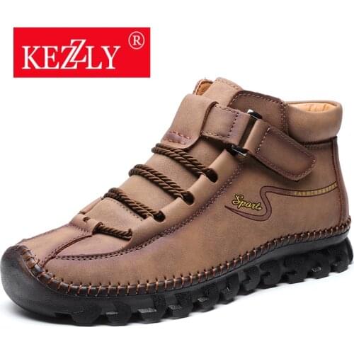 Explosive hot mens boots, hand-stitched large size mens shoes, outdoor fashion casual shoes