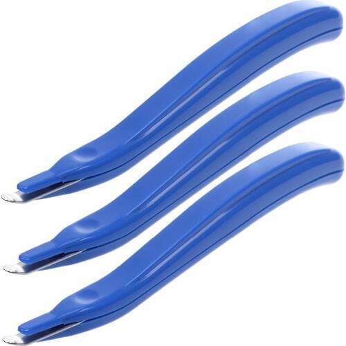 Pack of 3pcs Random Color Arc Staple Remover