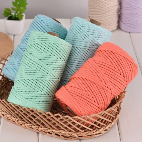 Likee Macrame Cord 5mm X 100yards Rope Craft String Braided Cord For Wall Hanging Plant Hangers Knitting Home Decration