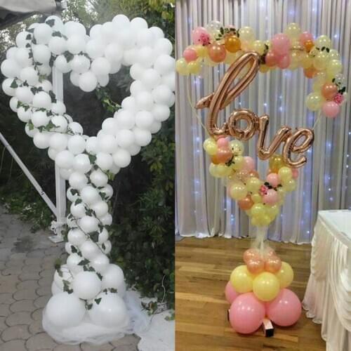 1set Heart Balloon Stand Circle Holder Column Balloons Arch for Home Wedding Birthday Baby Shower Party Decor Supplies