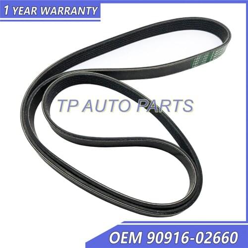 Multi V Drive Belt OEM 90916-02660 9091602660 Compatible With Audi