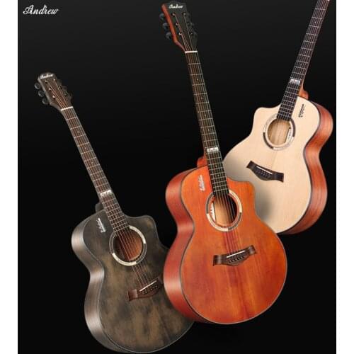 Veneer guitar teaching playing guitar 41-inch professional performce guitar bright folk acoustic guitar