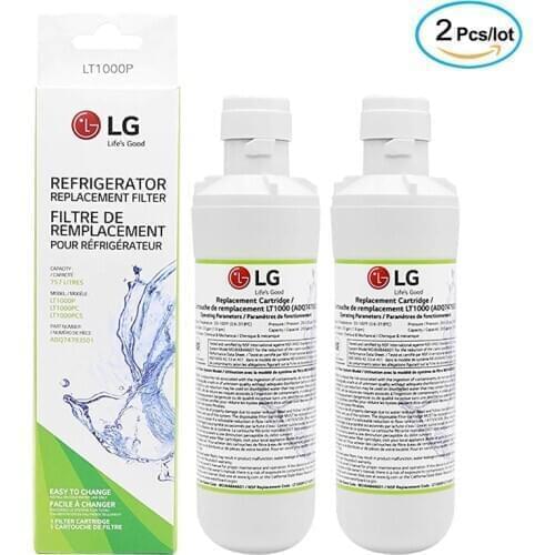 LG LT1000P replacement refrigerator water filter (NSF42, NSF53 and NSF401) ADQ74793501, ADQ75795105 or AGF80300704 2 pack