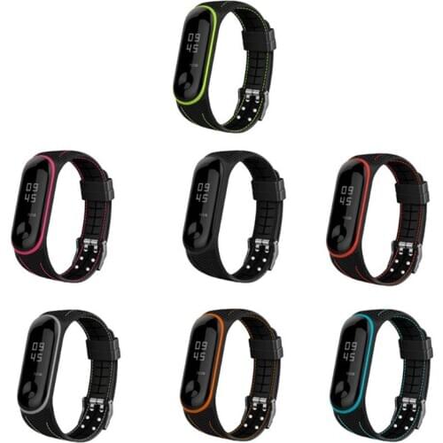 Replacement Honeycomb Silicone Bracelet Watch Band Sport Strap For xiaomi Mi Band 3 4 Accessories