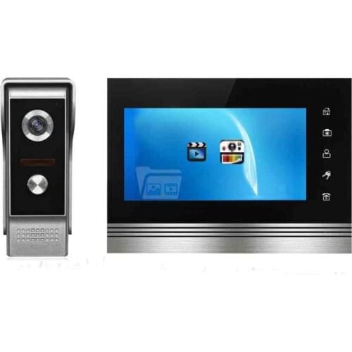 Snapshot/Record touch screen rfid keyfobs memory video door phone intercom system with night vision camera