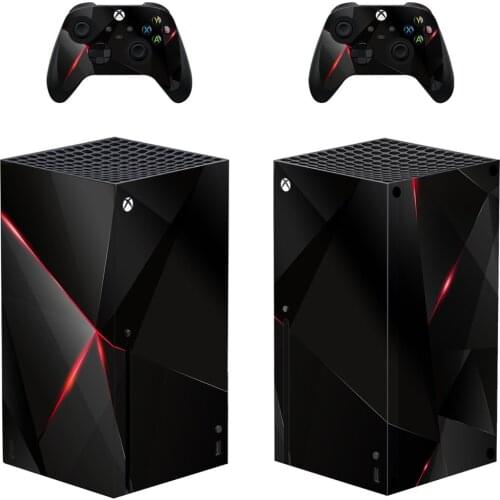 Black Fragment Style Xbox Series X Skin Sticker for Console & 2 Controllers Decal Vinyl Protective Skins Style 1
