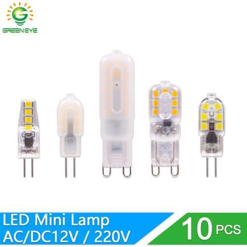 10PCS LED Bulb 3W 6W led G4 G9 Light Bulb AC 220V AC 12V Lamp SMD2835 Spotlight Chandelier Lighting Replace 30w 40W Halogen Lamp