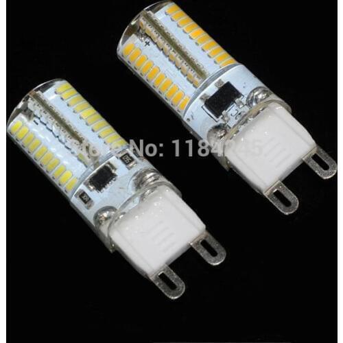 Dimmable Led Lamps G9 Led Light 3014 SMD Chip 80 Leds 7W 220V 110V Dimming Corn Bulb Silicone Dimmer Droplight 5pcs/Lot