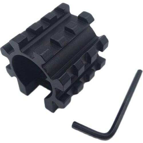 Tactical 12GA Shotgun Mag Tube Tri Rail Picatinny Mounts 5 Position Shotgun Barrel Mount Tube Rail for Remington 870 Mossberg