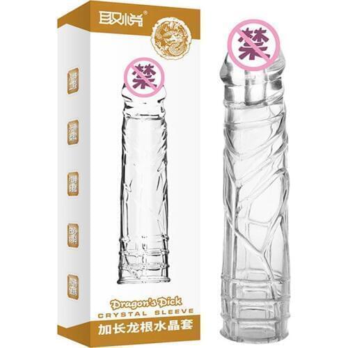 Penis Extensions Sleeve, Full Ribbed Penis Sleeves, Sex Products, Penis Extender, Erection Aid, Ejaculation Delay