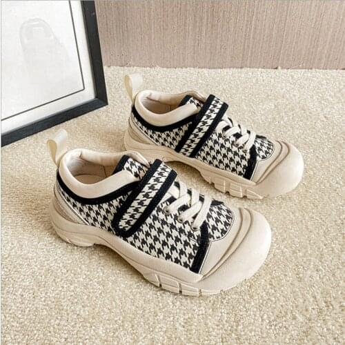 XINNINGMENG2021 spring new Korean style ugly shoes cute shoes sports casual single shoes female big toe womens shoes