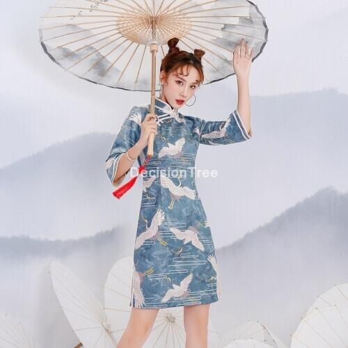 2021 chinese dress party cheongsam vintage womens wedding qipao evening dress elegant cheongsam dress retro vestidos