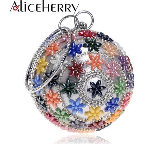 2018 Round Bags Women Evening Party Bag Handmade Beach Cross Body Bag Circle Ring Handbag