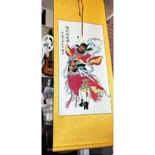 Asia Office home house TOP protection talisman Heavenly Ghostcatcher Zhong kui exorcise evil spirits FENG SHUI Hanging painting
