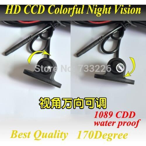 Free Shipping Mini CCD HD Night Vision 360 Degree Car Front View Camera Front Camera Front View Side Reversing Backup Camera