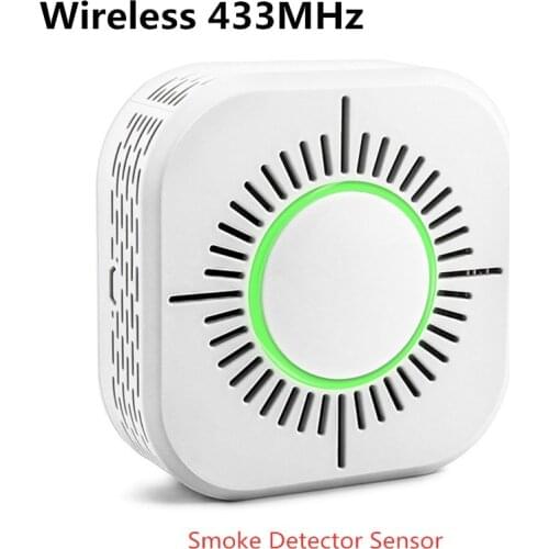 Wireless 433MHz Smoke Alarm Detector Fire Protection Smoke Alarm Home Security Alarm Sensor Work With Sonoff RF