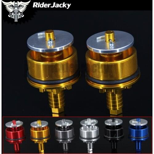 For Honda CB750 CB 750 1992-2001 1995 1996 1997 1998 1999 2000 CNC Motorcycle Thread Preload Adjustable Fork Cap Bolts( 41*37MM)