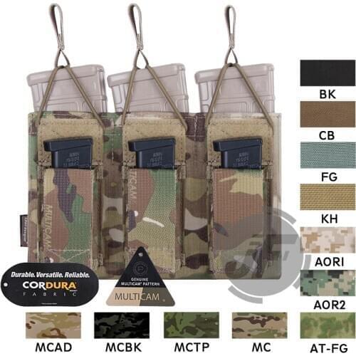 Emerson Tactical Triple Open Top 5.56 & Pistol EmersonGear MOLLE / PALS Magazine Mag Pouch Holster High Capacity Mag Carrier