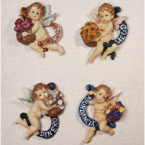 European Creative Living Room Bedroom Solid Wall Decoration Porch Background Wall Decoration Angel Wall Hanging Room Decoration