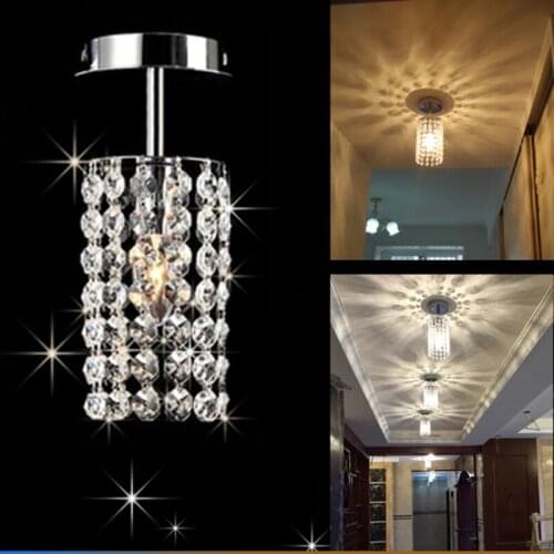 Crystal Led Chandeliers Hallway Small Crystal Light Lamp For Ceiling Corridor Cristal Light Chandeliers Free Shipping