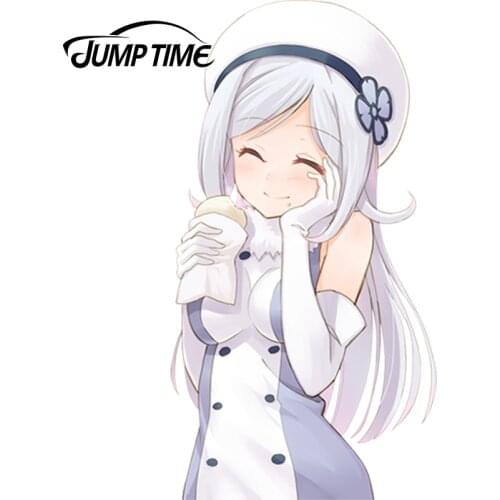 JumpTime 13cm x 6.9cm Car Styling Lovely Girl Aila Jyrkiainen Anime Reflective Car Sticker Waterproof Window Decal