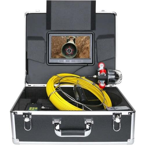 9 inch Pipe Inspection Video Camera Drain Sewer Pipeline Industrial Endoscope support 360 Degree Rotating Camera