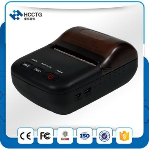Mini Mobile 2Inch Portable Thermal Receipt Printer Bluetooth 4.0 Wireless 58mm Handheld Mobile Printer HCC-T12