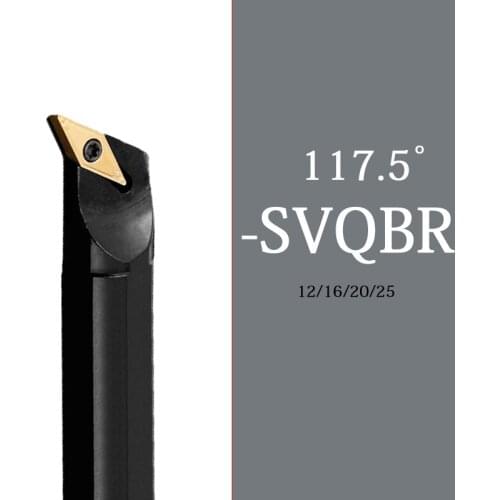 1PCS S16Q S20R S12M S25S SVQBR11 SVQBR16 Cutting Tool Holder Set SVQBR Wood Turning Carbide Tools CNC Internal Lathe Cutting