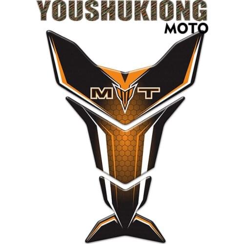 Tank Pad Decorative Protector Carbon Fiber Fuel Tank Cover Protection Sticker MT Logo for MT FZ 01 03 07 09 10
