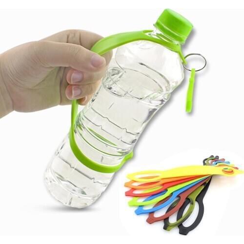 Outdoor Camping Hiking Silicone Water Bottle Belt Holder Safety Buckle Band