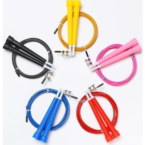 Speed Jump Rope Fitness Skipping Ropes Exercise Adjustable Workout Boxing MMA Training Crossfits Men Women Kids Gym Equipment