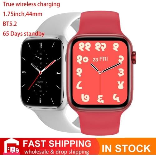 IWO HW22 Plus Pro Smart Watch Series 6 Wireless Charger 1.75" DIY Face Blood Pressure Man Women Smartwatch for iOS PK W56 W66