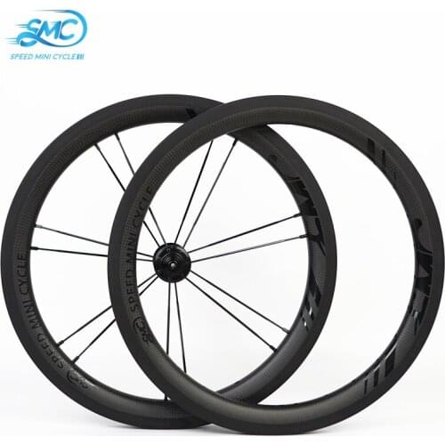 Brompton Carbon Wheel 2-speed Hubsmith Ceramic Blade Spokes 890g 16"349 Ultralight Wheelset SMC Speed Mini Cycle Folding Bike