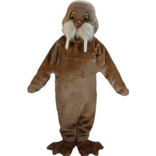 Mascot Light Brown Walrus Mascot Costume Fancy Custom Fancy Costume Cosplay Theme Mascotte Carnival Costume Advertising clothing