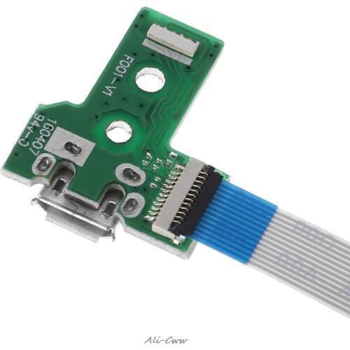 USB Charging Port Board With 12 Pin Flex Cable For JDS-030 PS4 Controller July 271 Drop ship