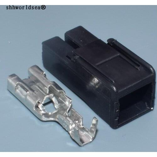 Worldgolden 1 Pin 6.3mm Automotive Connector Car Harness Connector with Terminals