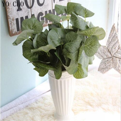 YO CHO artificial flowers Magnolia leaf 38cm Bonsai Wedding Artificial Plants Valentines Day Flower Christmas Decorative silk