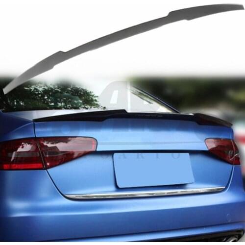 For Audi A4 2013-2016 high quality ABS Plastic Unpainted Color Rear Spoiler Wing Trunk Lid Cover Car Styling