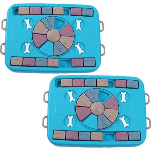1pc Dog Puzzle Toy Pet Food Dispenser High IQ Development Training Interactive Toy Educational Food Feeder Toy Dog Bowl Product