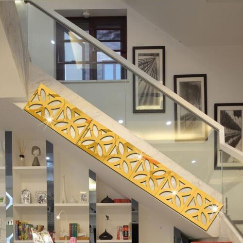 10 Pieces of Three-dimensional Acrylic Waist Line Mirror Wall Stickers Ceiling Decoration Lace Wall Stickers Self-adhesive