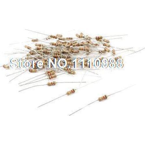 100 Pcs 1/4W 250V 8.2 ohm Carbon Film Resistor Axial Lead