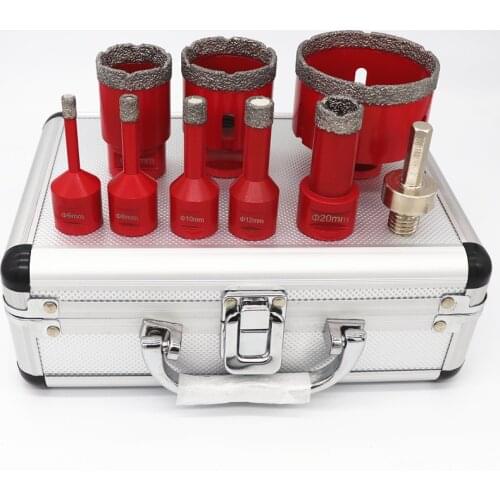 9pcs/set Dia 6/8/10/12/20/35/45/68mm Vacuum Brazed Diamond Drill Bit M14 Drilling Core Bits Marble Ceramic Hole Saw