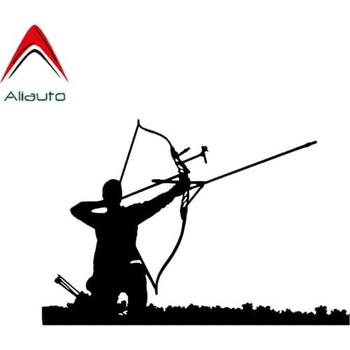 Aliauto Fashion Car Sticker Cross Bow Hunting Arrow Sport Automobiles Accessories PVC Decal for Volkswagen Kia Renault,15cm*10cm