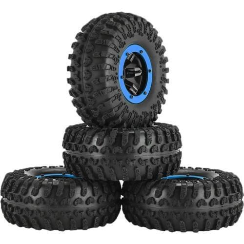 AUSTAR AX 4pcs 128mm Inflatable Beadlock Metal Tyre Tire Wheel for RC Crawler Climbing Car Model HSP HPI Component Spare Parts
