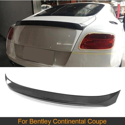 Carbon Fiber Car Rear Trunk Spoiler case for Bentley Continental Coupe 2 Door Only 2012 2013 2014 GT V8 Supersports